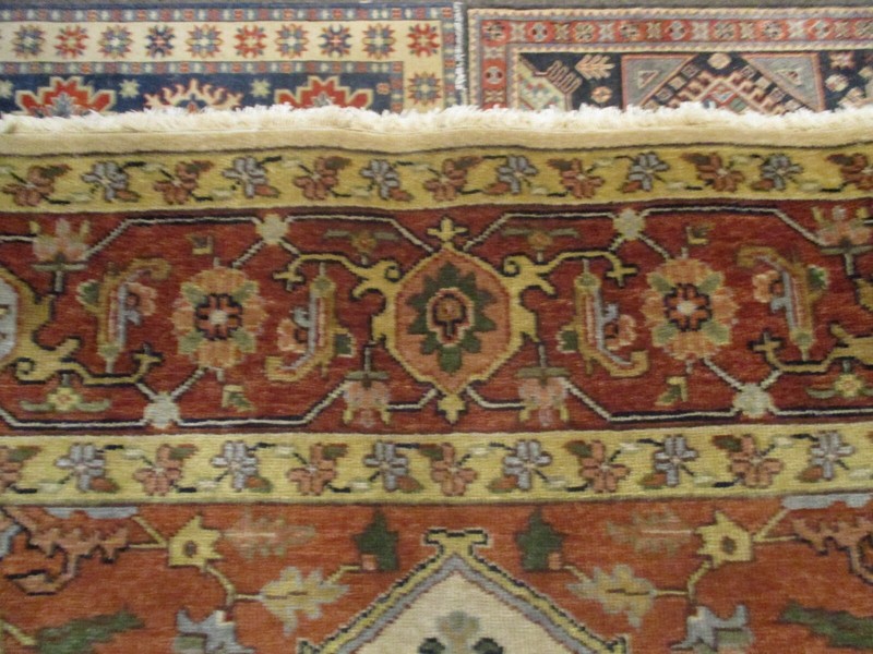 9x12 HERIZ SERAPI LOVELY DESIGN VEGETABLE DYE HANDMADE-KNOTTED WOOL RUG 585030 gallery