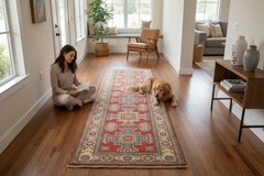 2’8 x 10’5 Geometric Super Kazak Handmade Oriental Carpet Wool Runner Rug 3 x 11