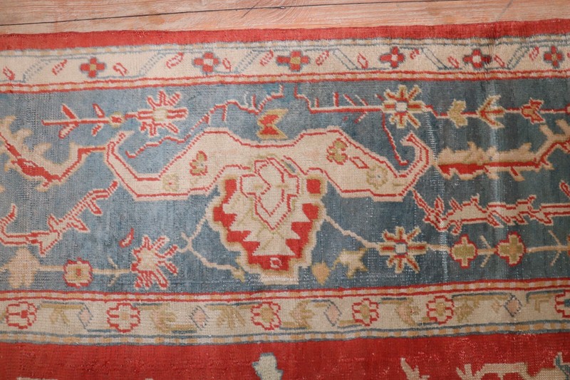 Antique Gorgeous Turkish Oushak Ushak Rug Size 10'x13'5'' gallery