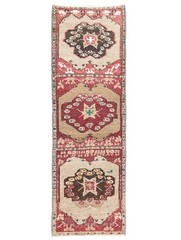 2’x6’6” Vintage Runner,Hand Knotted Turkish Oushak Oriental Red Area CarpetRug