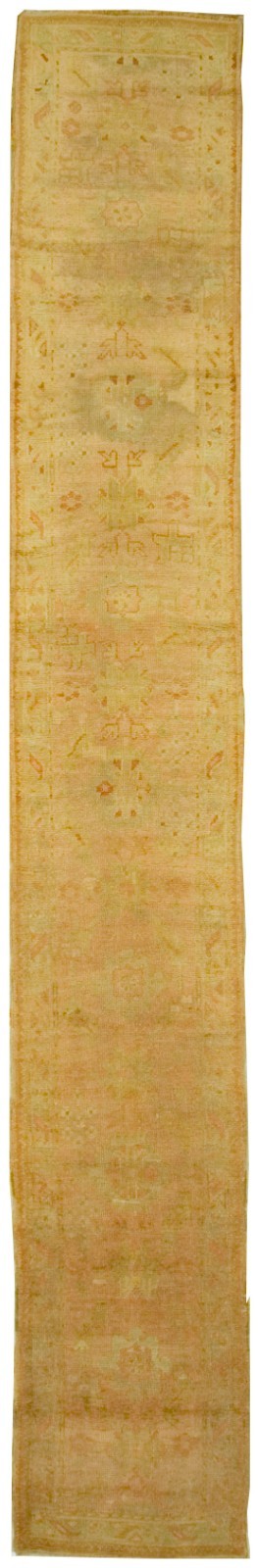 Antique Turkish Oushak Runner Rug 2'4 X 16'9 E21098 gallery