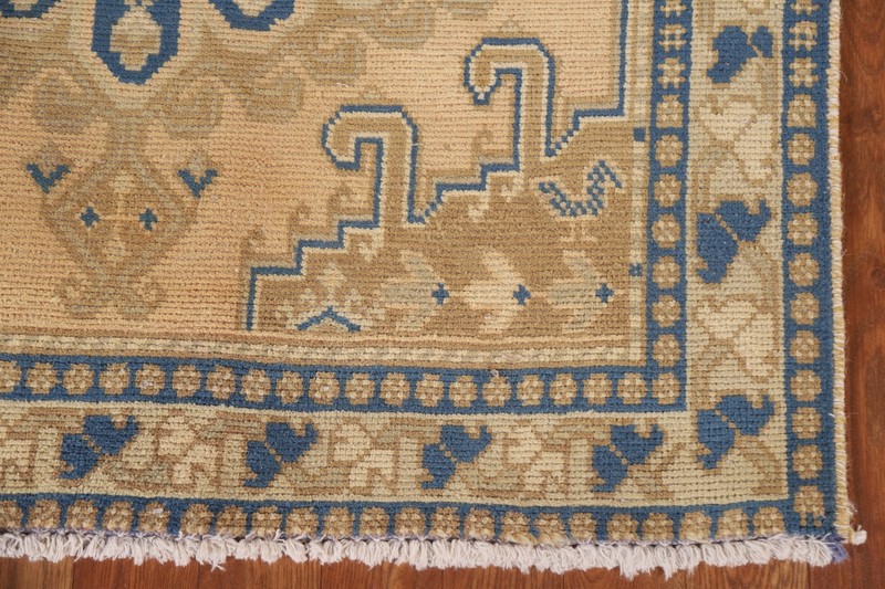 Geometric Ardebil 10 ft. Runner Vintage Rug Wool Hand-knotted 3x10 gallery