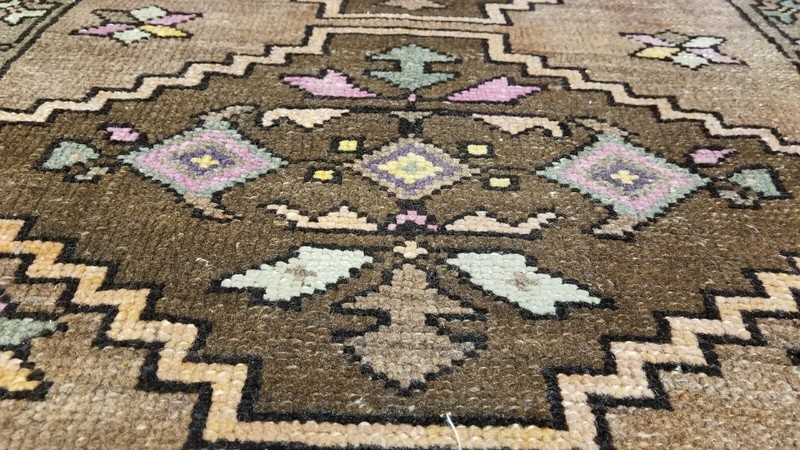 Vintage 1940-1950s Turkish Tribal Rug 2'5'' x 3" gallery