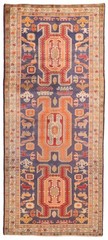 Vintage Traditional Hand-Knotted Area Rug 4’7″ x 10’9″ Oriental Wool Carpet