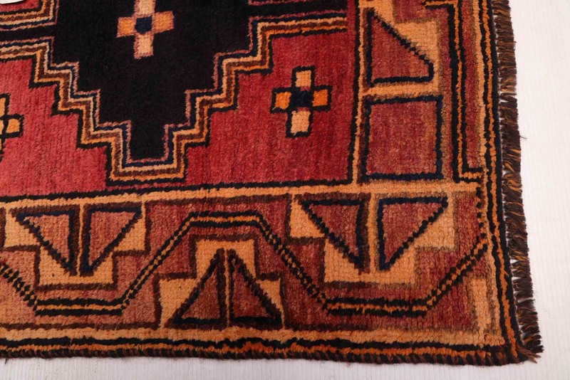 Vintage Hand-Knotted Area Rug 3'10" x 8'5" Traditional Oriental Wool Carpet gallery