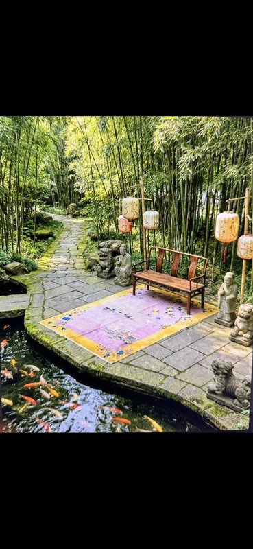 Antique Chinese Art Deco Rug gallery