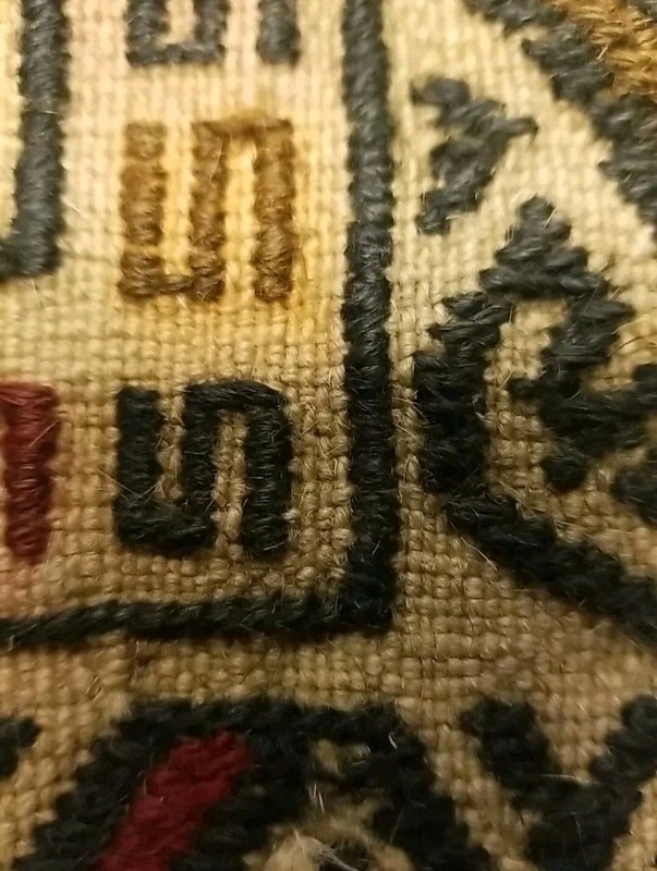 84" x 56", 7' x 4'8" ft Semi-Antique tribal soumak wool kilim rug ~All Wool gallery