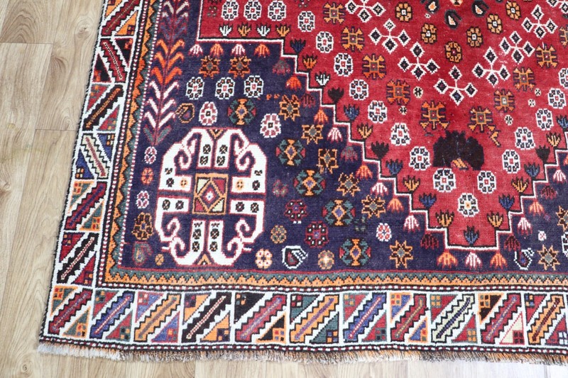VINTAGE HANDMADE QASHQAI RUG TRIBAL RUG NOMAD RUG 260 x 157 CM gallery