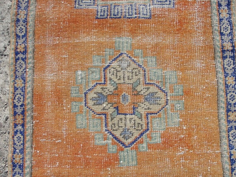2x10 turkish runner rug, oushak runner rug, 2.9 x 10.5 ft. turkish floor rug, gallery
