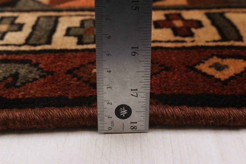 Vintage 4'7" x 9'2" Traditional Hand Knotted Vegetable Dye Wool Area Rug gallery