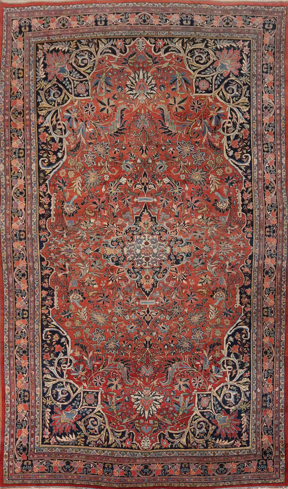Vegetable Dye Traditional Oversized Rug 11x17 Hand-knotted Wool Vintage Carpet gallery
