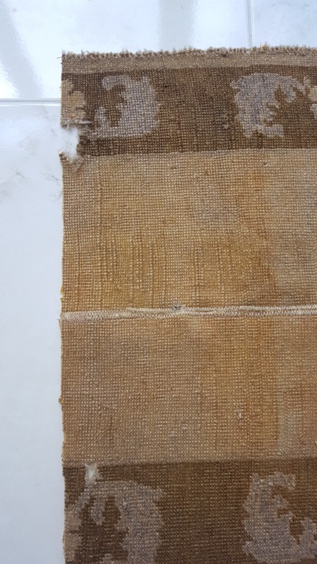 Turkish Dıy Fragment Carpet Rug Painting or Art Piece Rug Organic Handmade Rug gallery