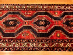 3.5 x 12.7 Handmade Fine Quality One Of A kind Hallway Runner. Natural Dyes Wool