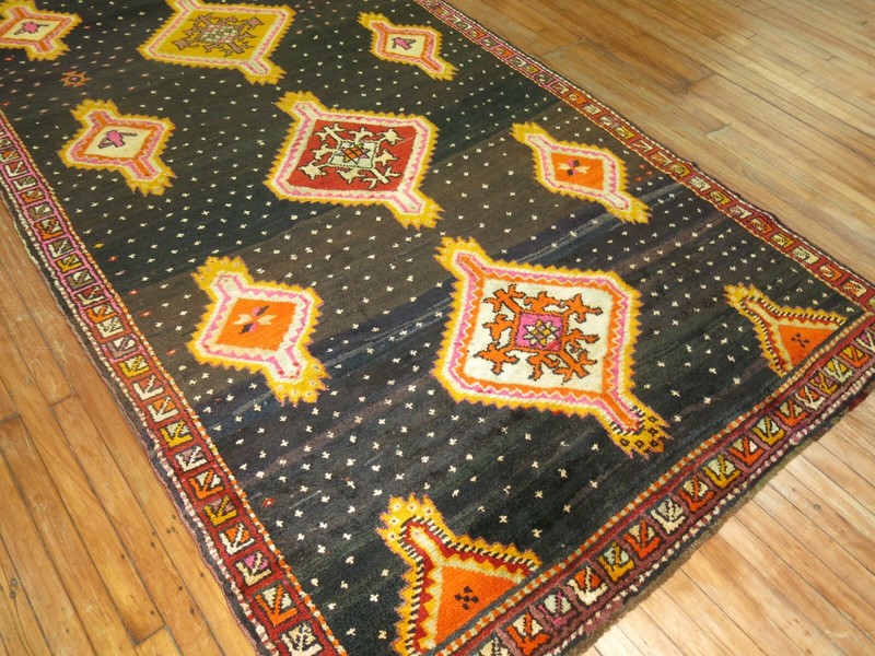 Vintage Turkish Ushak Oushak Kars Gallery Rug Size 5'7''x14'3'' gallery