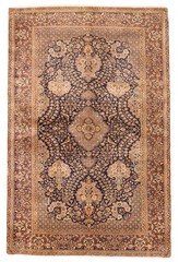Vintage 4’5″ x 6’11” Traditional Hand Knotted Vegetable Dye Wool Area Rug