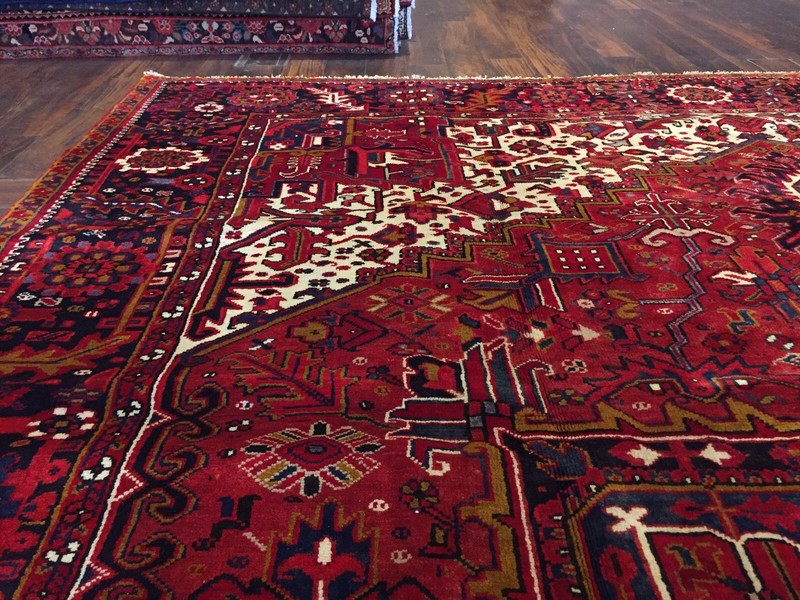 Vegtable Dye Genuine Hand Knotted Serapi Heriz Area Rug Carpet 10’x13’8”,#2872 gallery