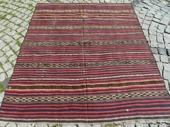 Antique Turkish Rug 60” x 73” Rare Collector’s Item Bergama Wall Hangings Rug