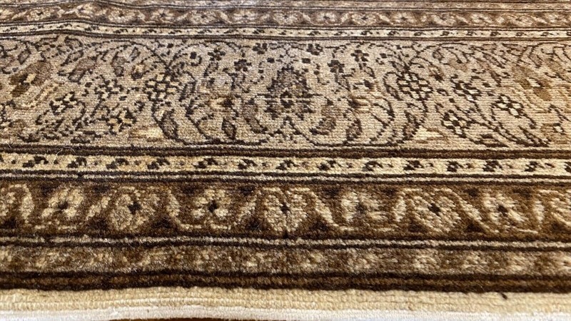 Antique 1940-1950's Wool Colored Floral Hereke Area Rug 8x12 ft gallery